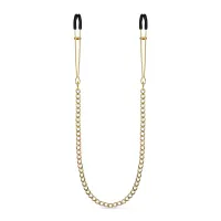 Goldene Brustwarzenklemmen mit Kette Goldene Brustwarzenklemmen mit Kette