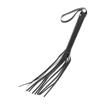 Lederpeitsche mit 8 Riemen (S), schwarz Lederpeitsche mit 8 Riemen (S), schwarz