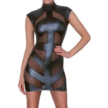 Minikleid im Mattlook mit Powernet-Einsätzen Minikleid im Mattlook mit Powernet-Einsätzen