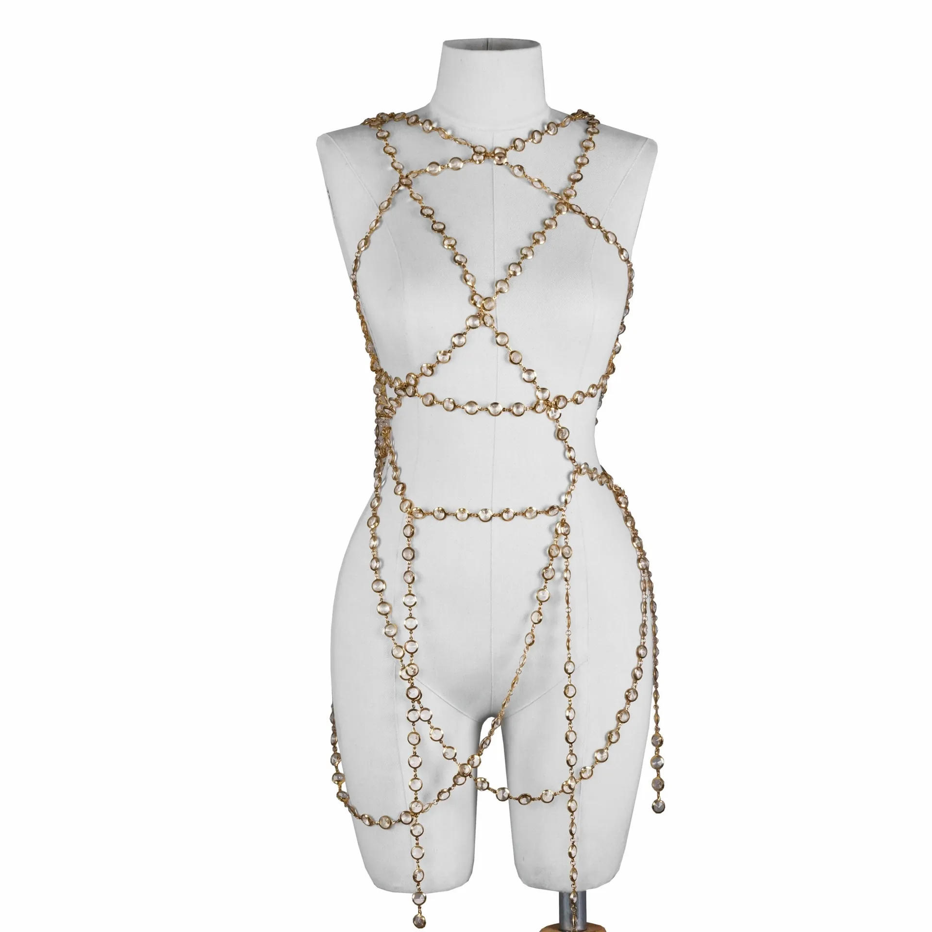 Elif Domanic - Lucita Harnisch aus Glasperlen Größe L – Bild 2