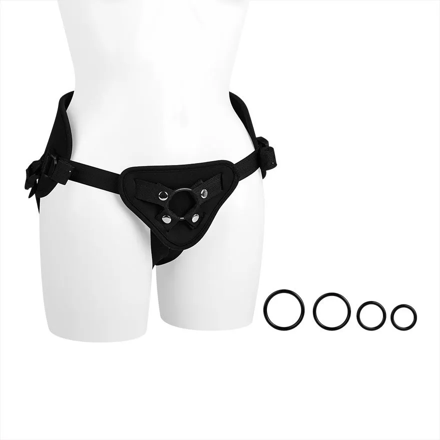 Strap-On Geschirr mit breiter Rückenpolsterung Strap-On Geschirr mit breiter Rückenpolsterung