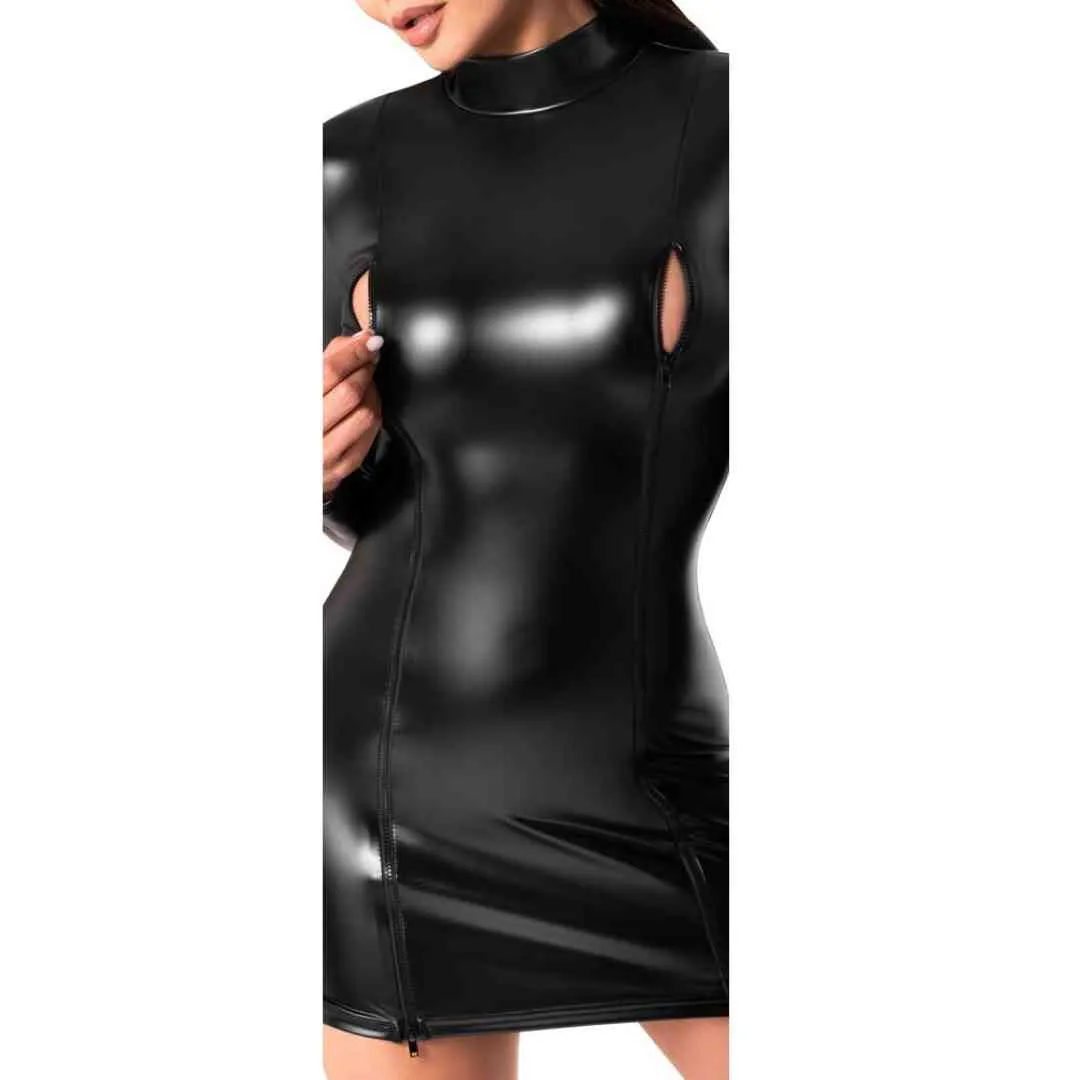 Langarm-Minikleid, hochgeschlossen – Bild 5