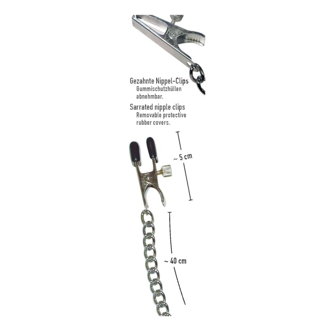 Nippelklammern mit Metallkette – Bild 4