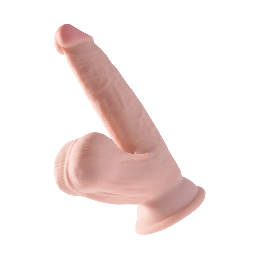 6 Inch Triple Density Cock With Swinging Balls, 19,5 cm 6 Inch Triple Density Cock With Swinging Balls, 19,5 cm