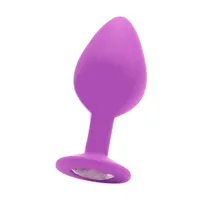 Ouch! Large Diamond Butt Plug: Analplug mit Kristall, lila Ouch! Large Diamond Butt Plug: Analplug mit Kristall, lila