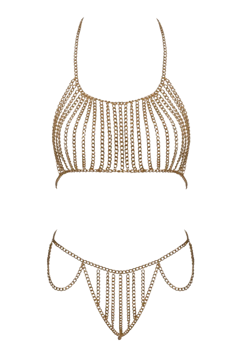 goldfarbenes Ketten-Set goldfarbenes Ketten-Set