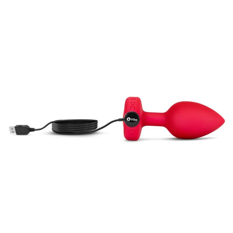 B-Vibe - Vibrating Heart Plug M/L Red – Bild 3