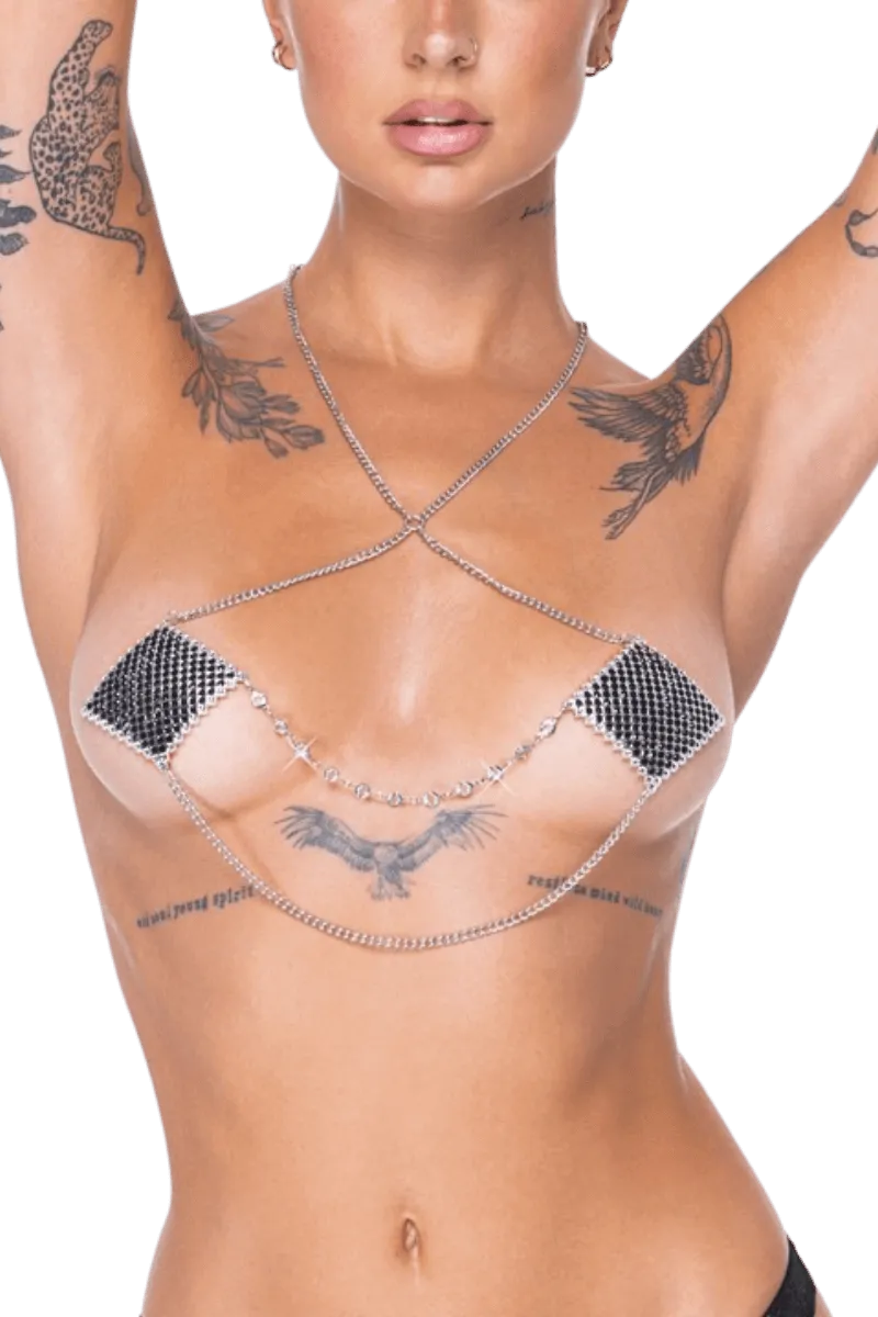 Nipple-Pasties silber Neckholder Nipple-Pasties silber Neckholder