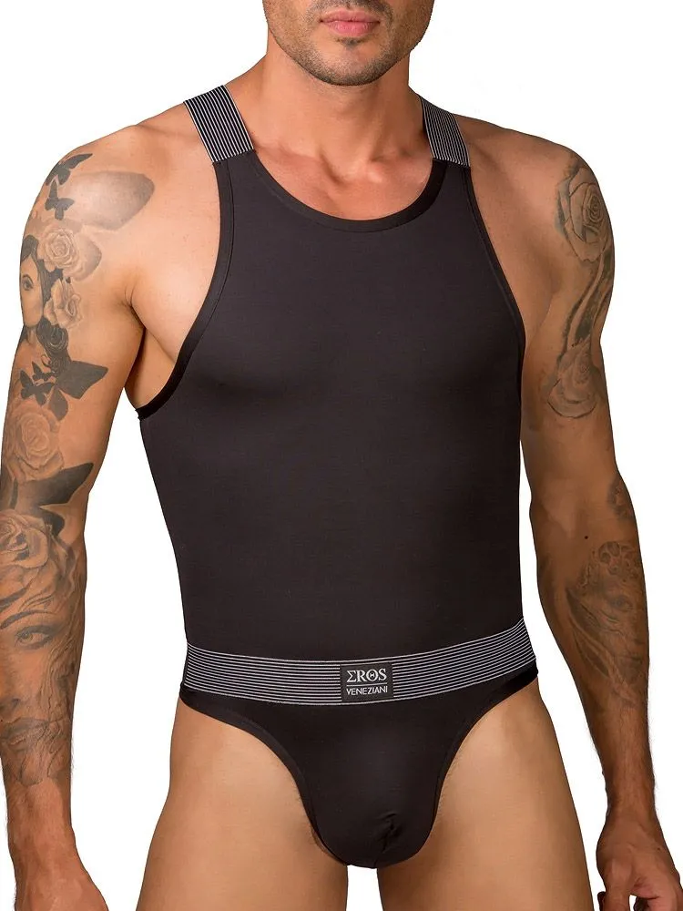 Eros Veneziani Cool Boy: Stringbody, schwarz (S/M) Eros Veneziani Cool Boy: Stringbody, schwarz (S/M)