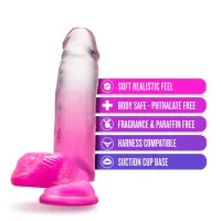 B Yours - Sugar Magnolia Dildo 17 cm - Fuchsia B Yours - Sugar Magnolia Dildo 17 cm - Fuchsia