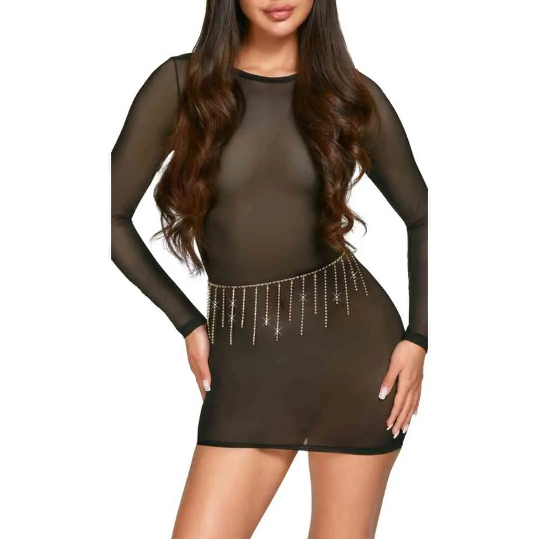 Bauchkette mit Strasssteinchen – Bild 3