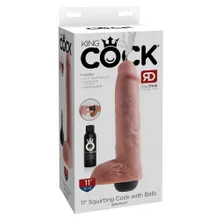 Naturdildo 11" Squirting Cock with Balls Naturdildo 11" Squirting Cock with Balls