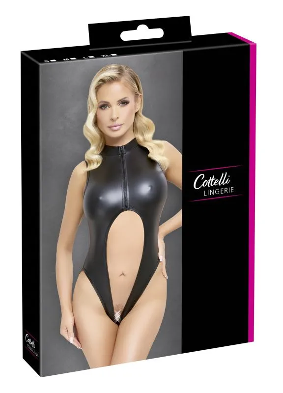 Cottelli LINGERIE – Crotchless Body – Schwarz – Bild 3