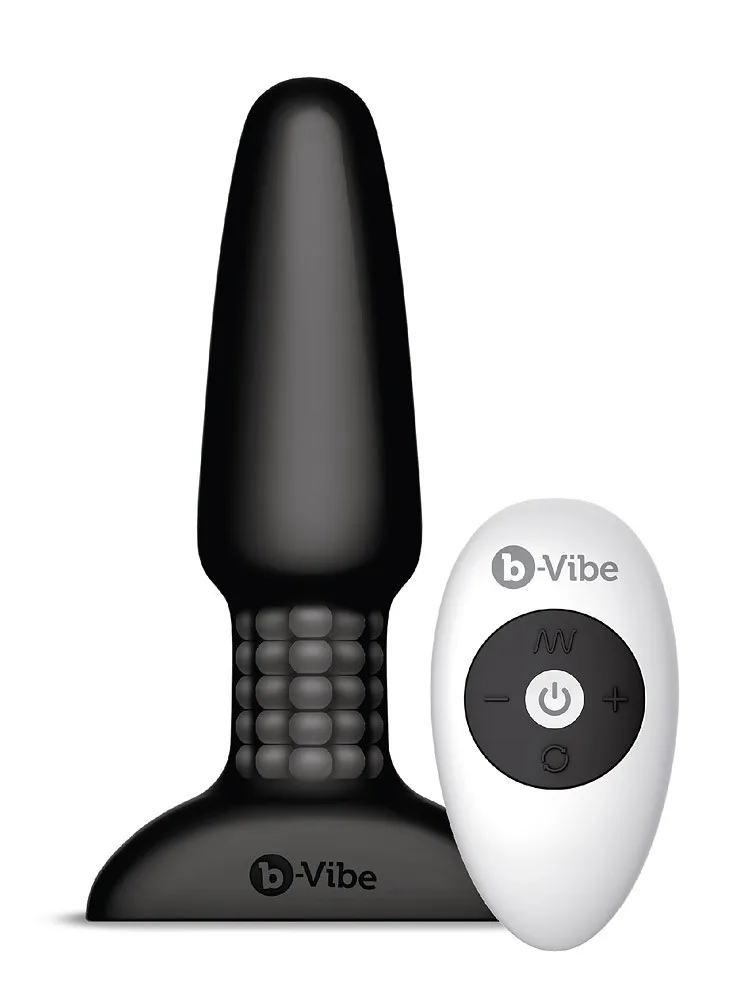 B-Vibe Rimming: Vibro-Plug mit Fernbedienung, schwarz B-Vibe Rimming: Vibro-Plug mit Fernbedienung, schwarz
