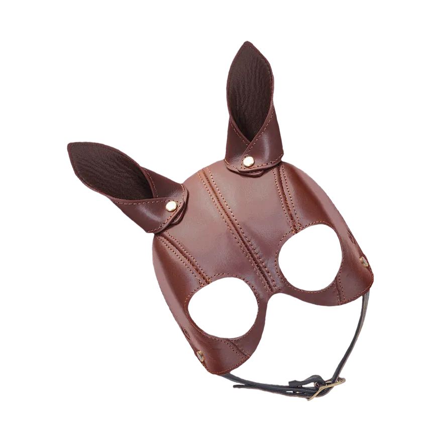Ledermaske mit Ohren Ledermaske mit Ohren
