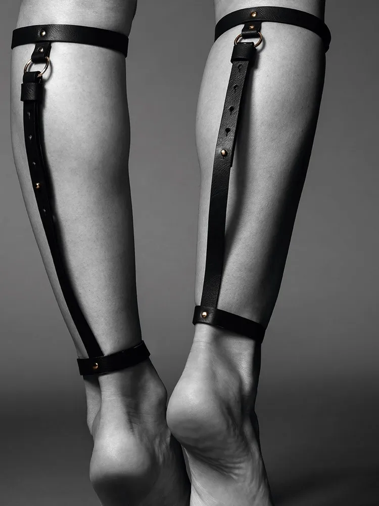 Bijoux Indiscrets Maze: Unterschenkel-Harness, schwarz Bijoux Indiscrets Maze: Unterschenkel-Harness, schwarz