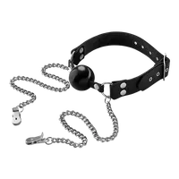 Ballknebel mit Nippelklemmen Ballknebel mit Nippelklemmen