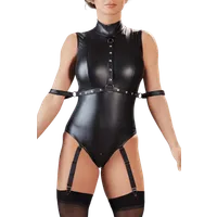 Strapsbody Wetlook mit Fesseln Strapsbody Wetlook mit Fesseln
