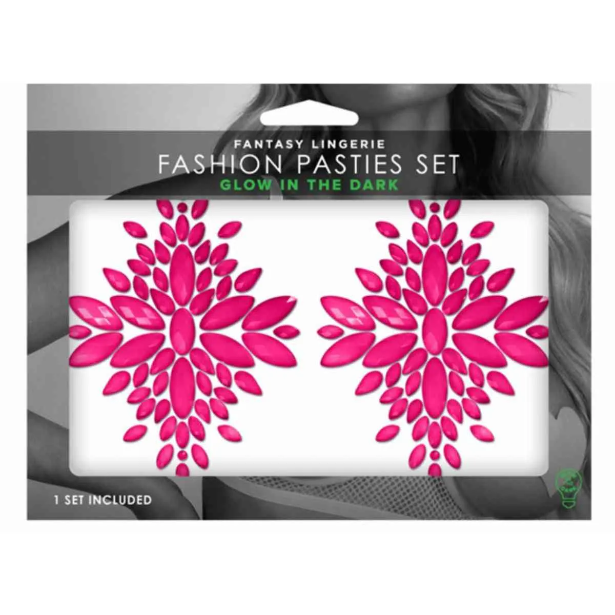 Kristall-Pasties "Glow in the Dark" – Bild 5