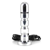 Elektro-Sex: Analdildo mit Rillen, bipolar Elektro-Sex: Analdildo mit Rillen, bipolar