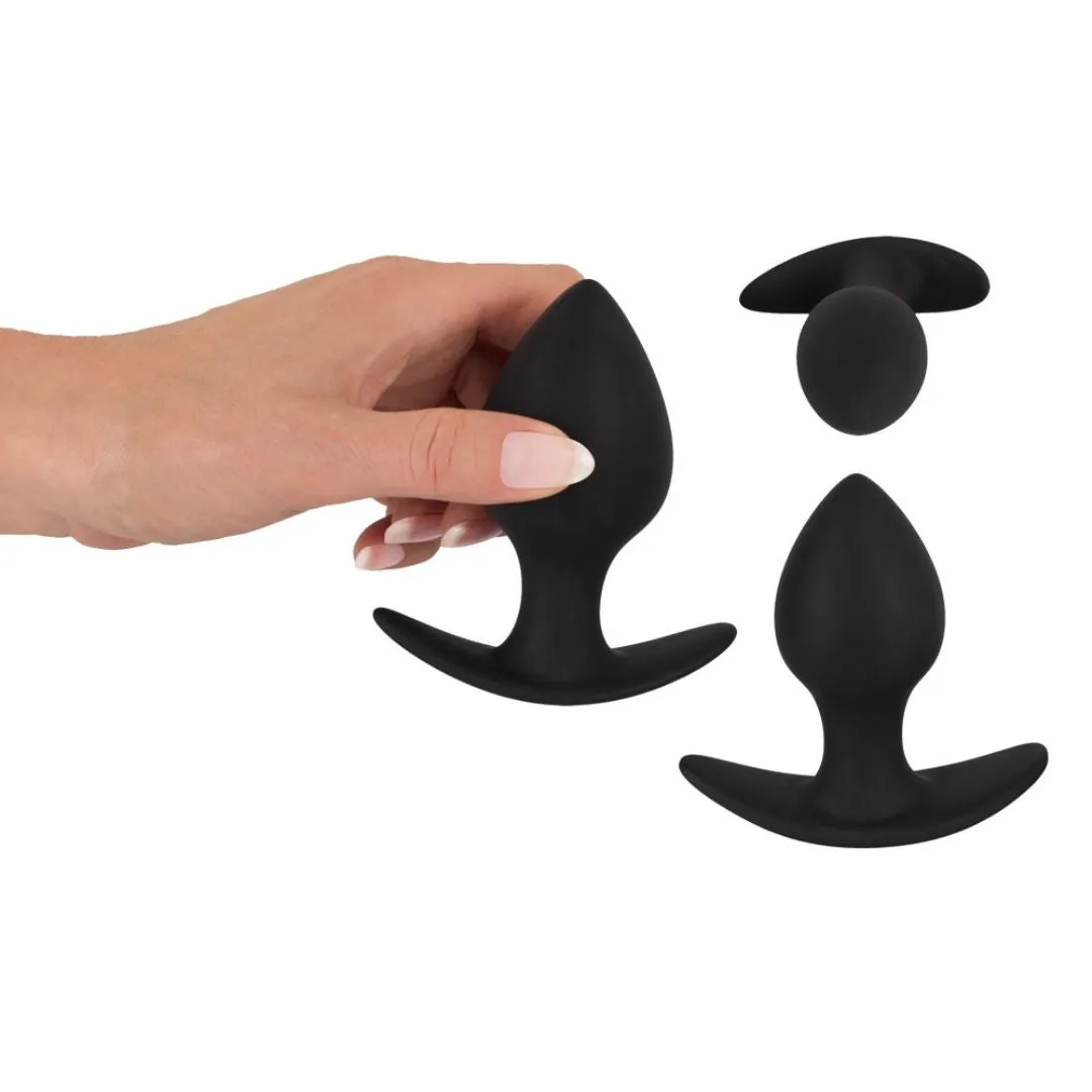 3-teiliges Analplug Set aus Silikon – Bild 5