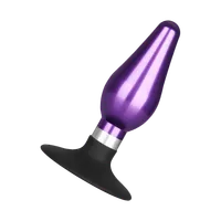 Edelstahl-Plug mit Silikonsaugfuß, 11 cm Edelstahl-Plug mit Silikonsaugfuß, 11 cm