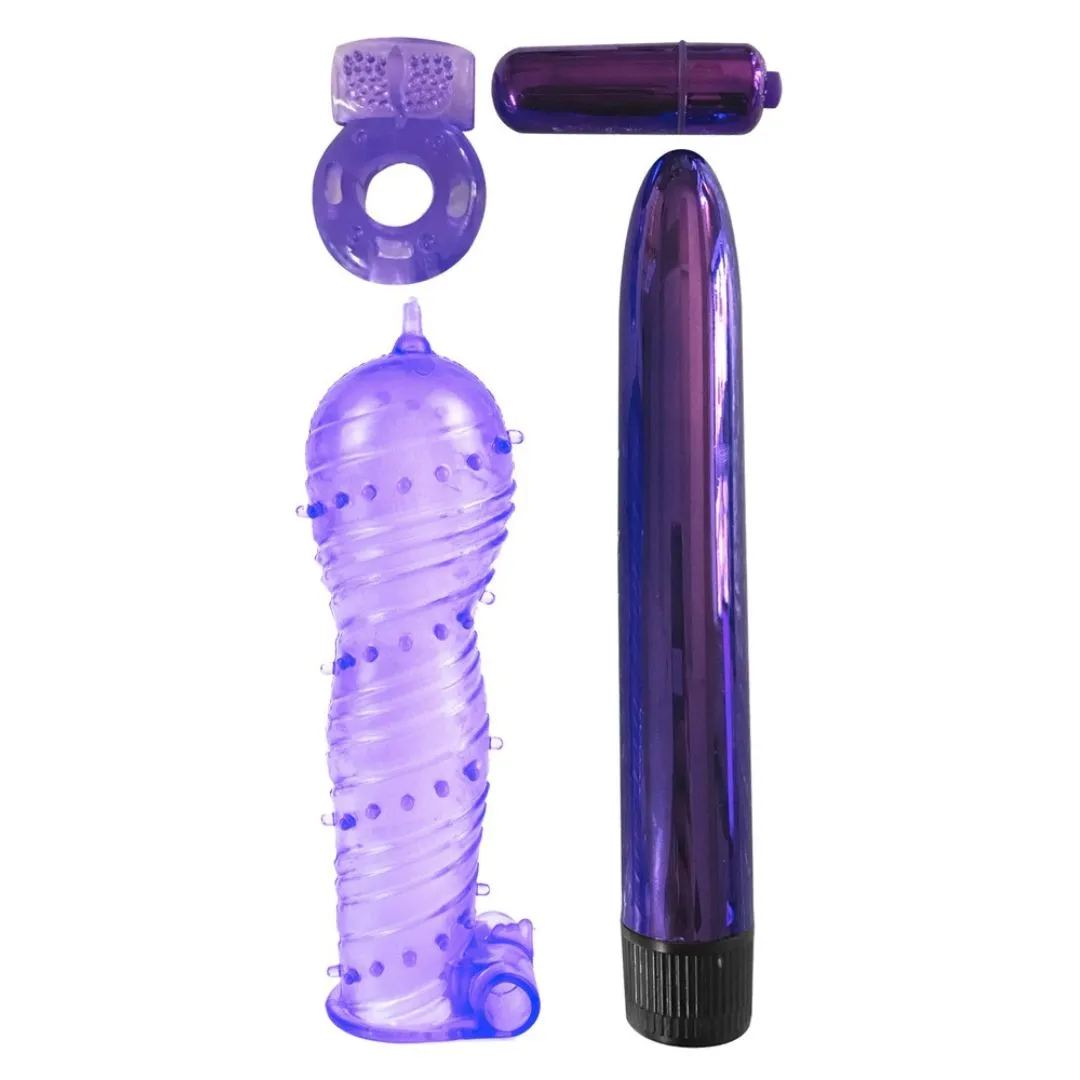4-teiliges Toy-Set „Ultimate Pleasure Couple’s Kit“ mit Vibrator – Bild 2