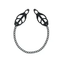 Master Series Monarch Noir: Nippelklemmen mit Kette, schwarz Master Series Monarch Noir: Nippelklemmen mit Kette, schwarz