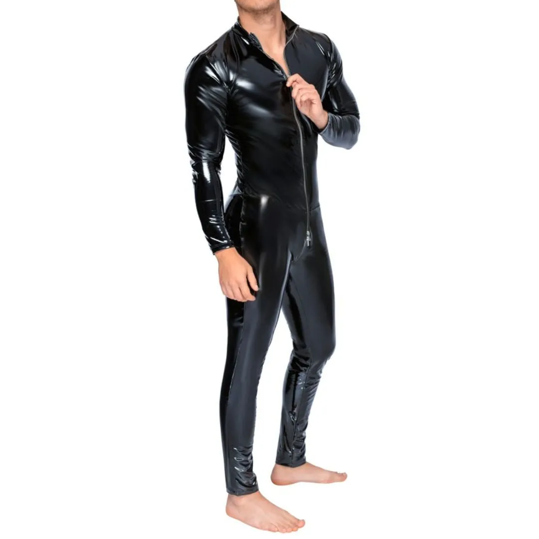 Overall aus Stretchlack, mit 3-Wege-Reißverschluss – Bild 5