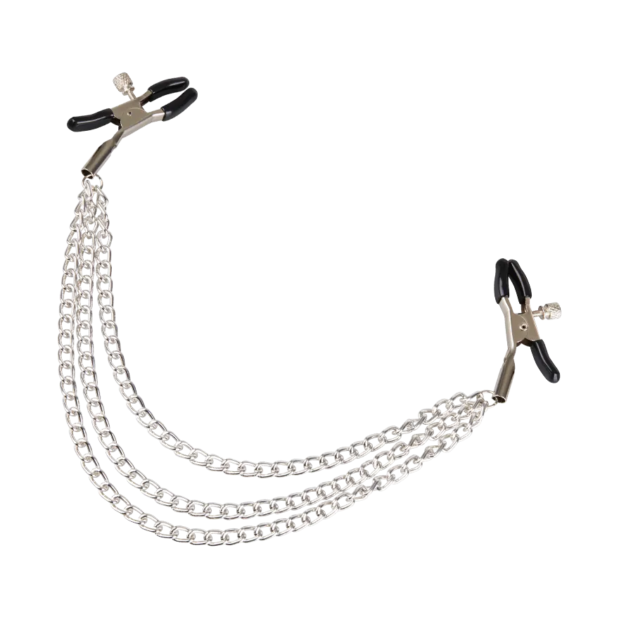 Nippelklemmen mit Triple-Kette Nippelklemmen mit Triple-Kette