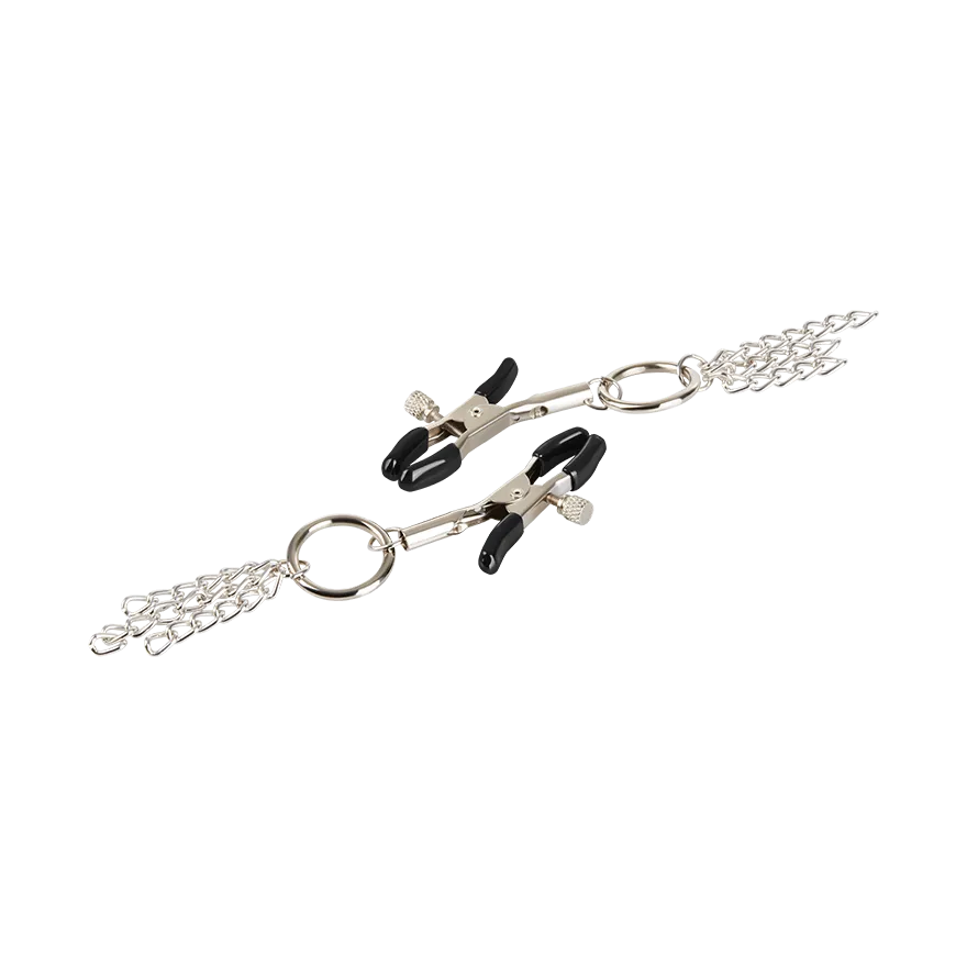 Nippelklemmen mit O-Ringen und Ketten Nippelklemmen mit O-Ringen und Ketten