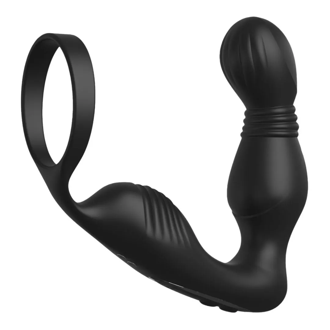 Analvibrator „Ass-Gasm Pro P-Spot Milker“ mit Penisring Analvibrator „Ass-Gasm Pro P-Spot Milker“ mit Penisring