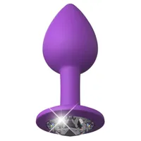 Analplug in konischer Form mit Schmuckstein Analplug in konischer Form mit Schmuckstein