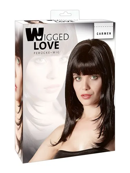 Langhaarperücke: Carmen, schwarz Langhaarperücke: Carmen, schwarz