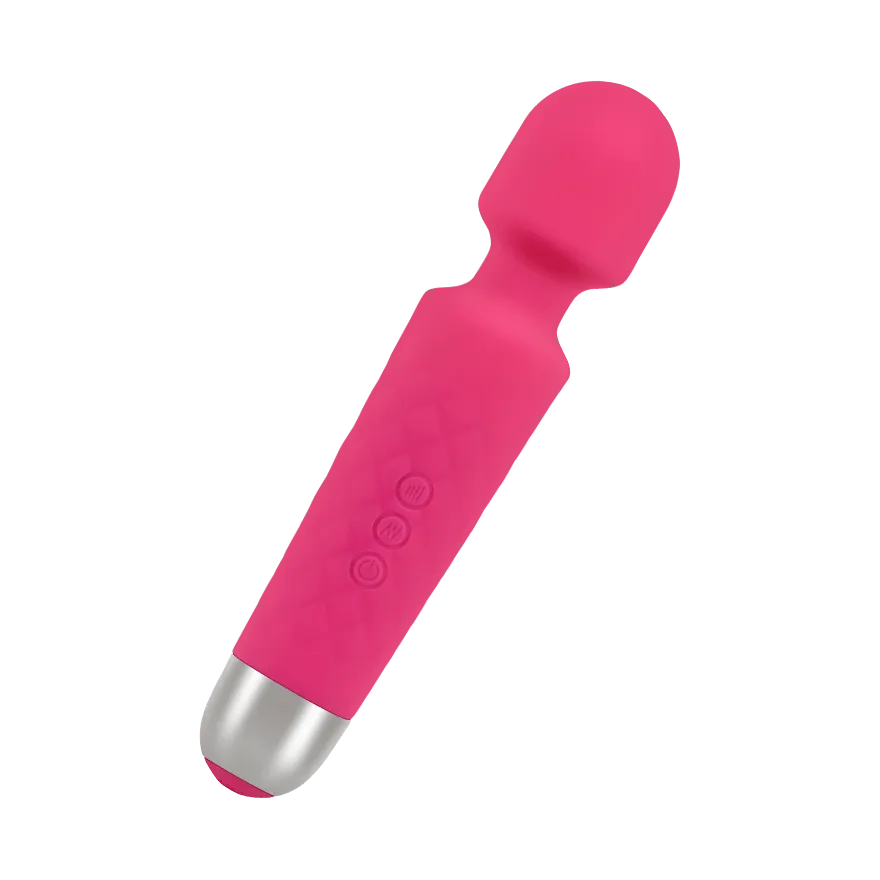 Wiederaufladbarer Massager aus Silikon, 20 cm Wiederaufladbarer Massager aus Silikon, 20 cm