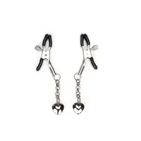 Silver Nipple Clamps (Two Pieces A Set) | Solid Heart Silver Nipple Clamps (Two Pieces A Set) | Solid Heart