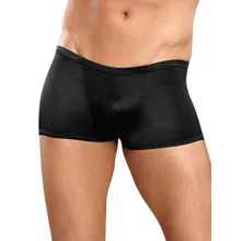 Male Power Satin: Low Rise Pant, schwarz (L) Male Power Satin: Low Rise Pant, schwarz (L)