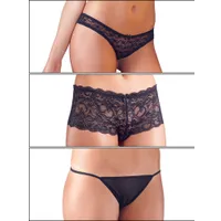 Slip-Set 3er Pack, schwarz (M) Slip-Set 3er Pack, schwarz (M)