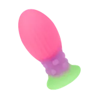 Strukturierter Analplug aus Silikon, 8,5 cm Strukturierter Analplug aus Silikon, 8,5 cm