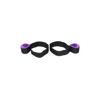 Handgelenk-Oberschenkel-Fessel, schwarz/lila Handgelenk-Oberschenkel-Fessel, schwarz/lila