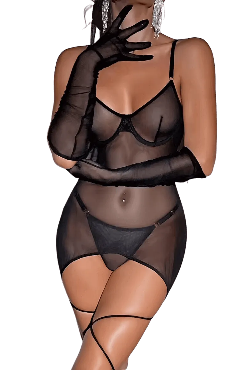 4tlg. Negligee-Set 4tlg. Negligee-Set