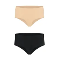 Bye Bra - Invisible High Brief Nude + Black S Bye Bra - Invisible High Brief Nude + Black S