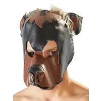 Hundemaske, schwarz/braun Hundemaske, schwarz/braun
