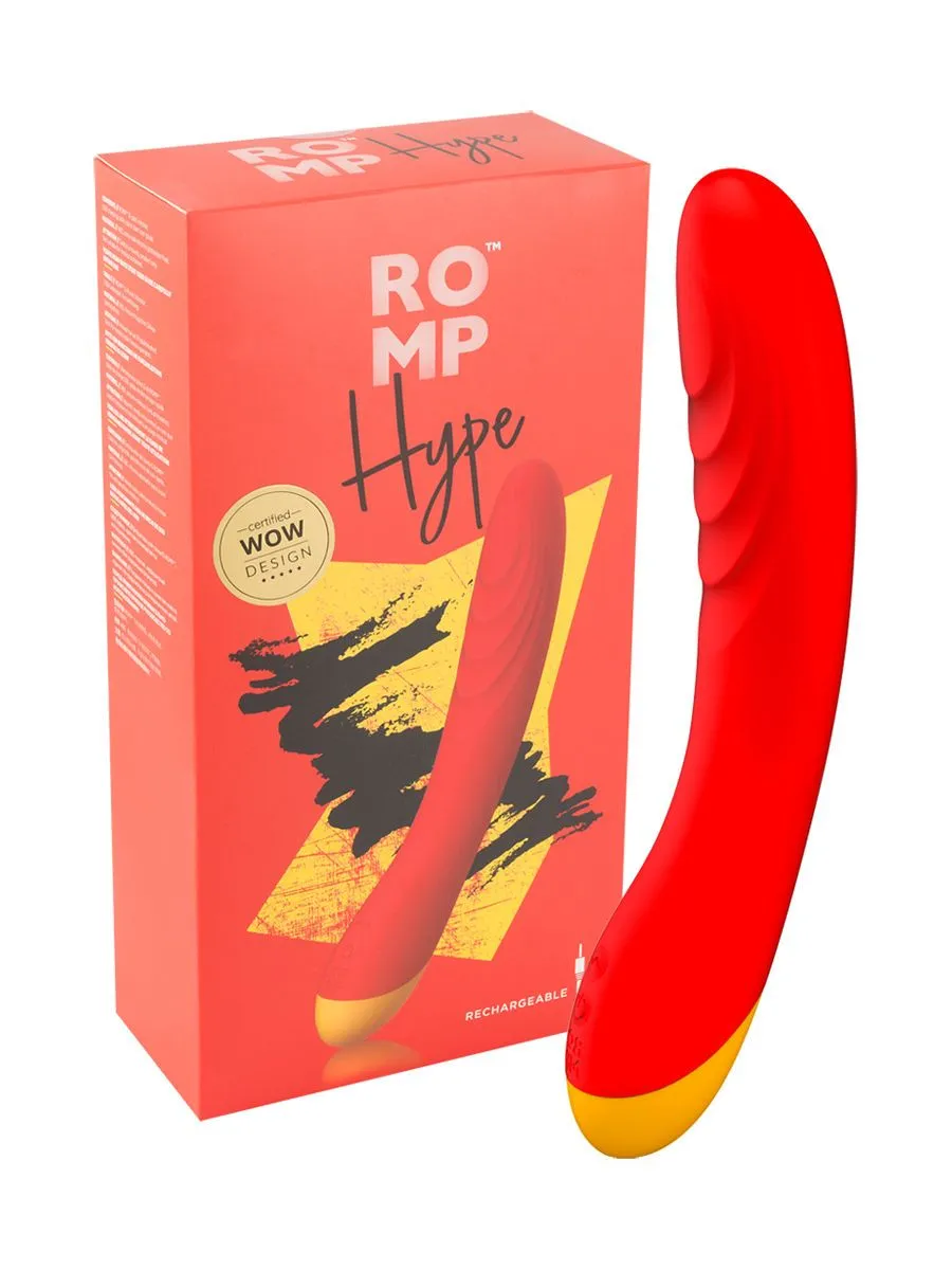 ROMP Hype: Vibrator, rot/gelb ROMP Hype: Vibrator, rot/gelb