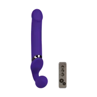 Vibrating Bendable Strap-On - Size XL, 35 cm Vibrating Bendable Strap-On - Size XL, 35 cm