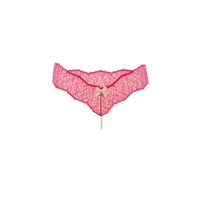 Bracli - Sydney Pearl String Rot - Luxus-Dessous mit Perlenkette Größe S Bracli - Sydney Pearl String Rot - Luxus-Dessous mit Perlenkette Größe S