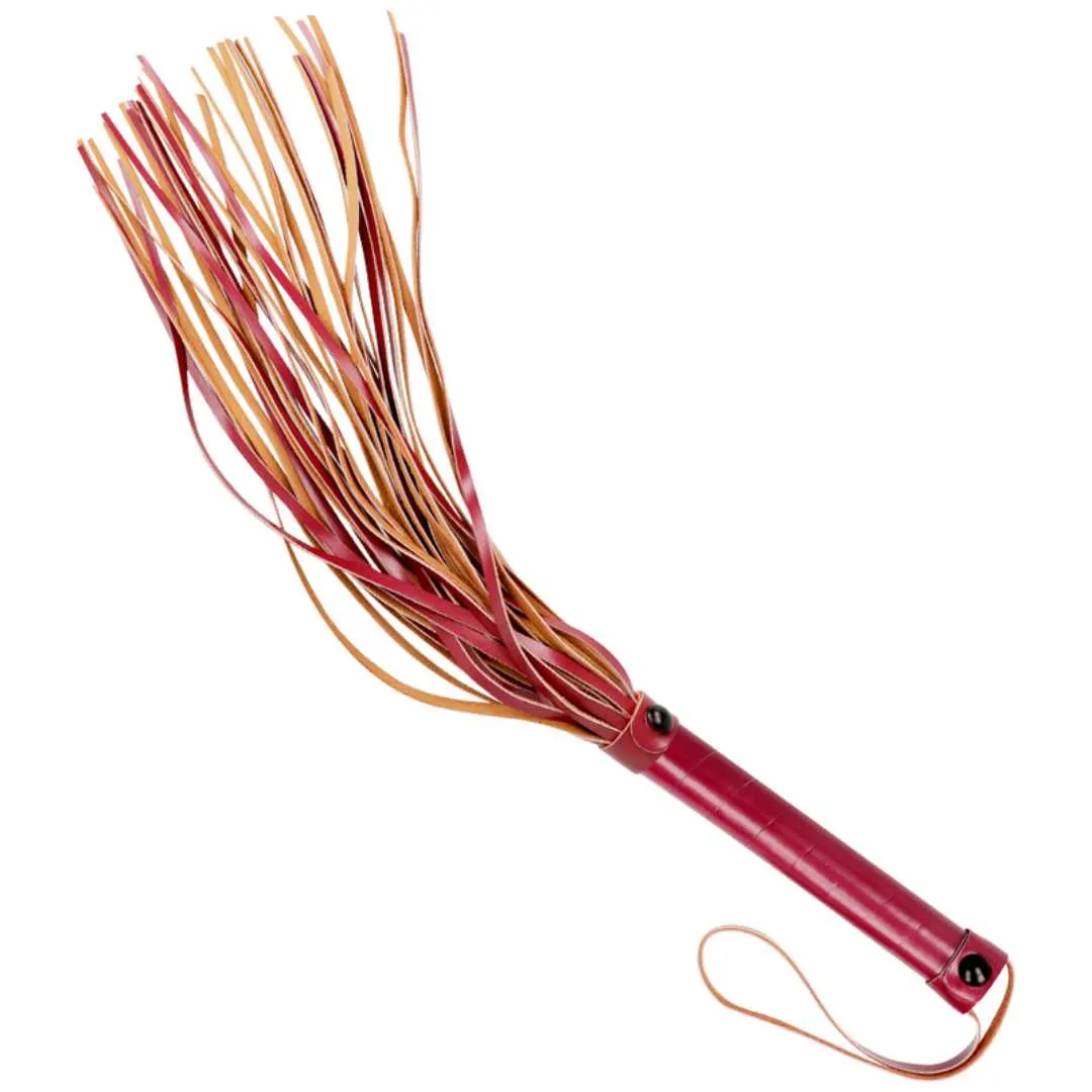 Rote Peitsche aus veganem Leder – Bild 3