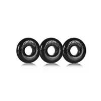Ringer Cock Ring: Penisringe-Set, schwarz Ringer Cock Ring: Penisringe-Set, schwarz