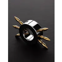 Triune Ball Stretcher with Brass Spikes: Edelstahl-Hodenstretcher mit Spikes Triune Ball Stretcher with Brass Spikes: Edelstahl-Hodenstretcher mit Spikes