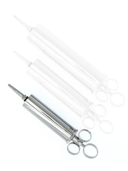 Edelstahl-Spritze 50ml, silber Edelstahl-Spritze 50ml, silber